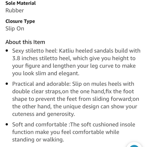 Black stiletto heel w transparent straps - Picture 6 of 11